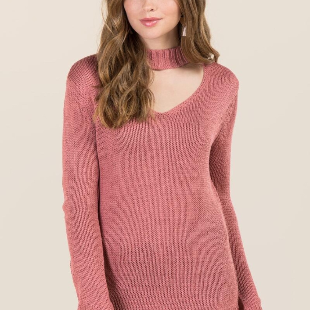 Francesca's Pink Sweater